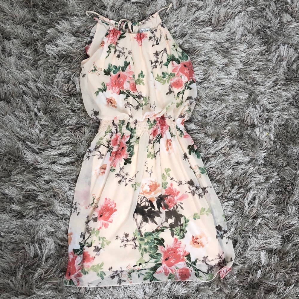 Floral pink Dress